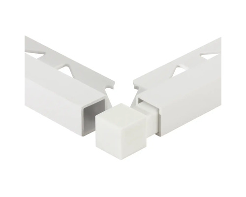 Hoekstuk Dural Squareline DPSP 1130-Y PVC Wit 11 mm