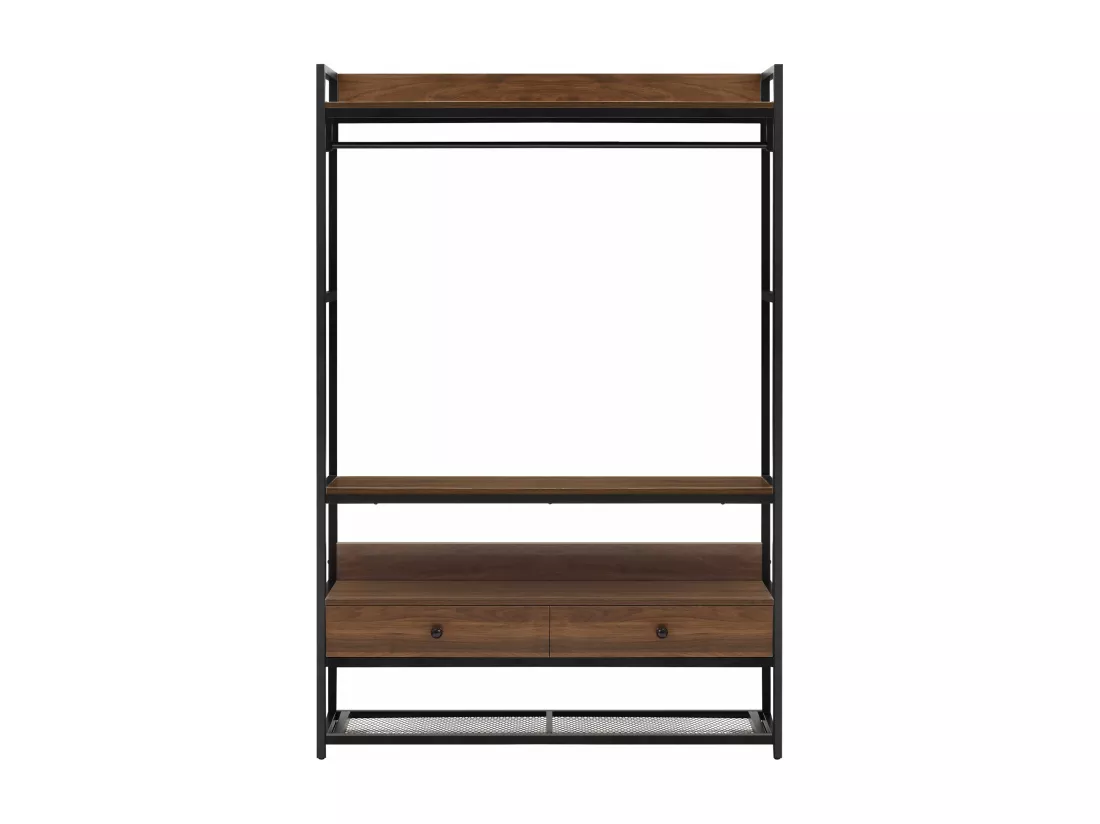 Portant à vêtements métal métal marron 120 x 40 x 180 cm 03_0008138