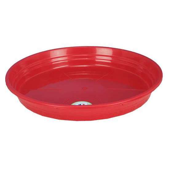 Soucoupe ronde en polypropylène 100% recyclable Rouge Ø.26cm