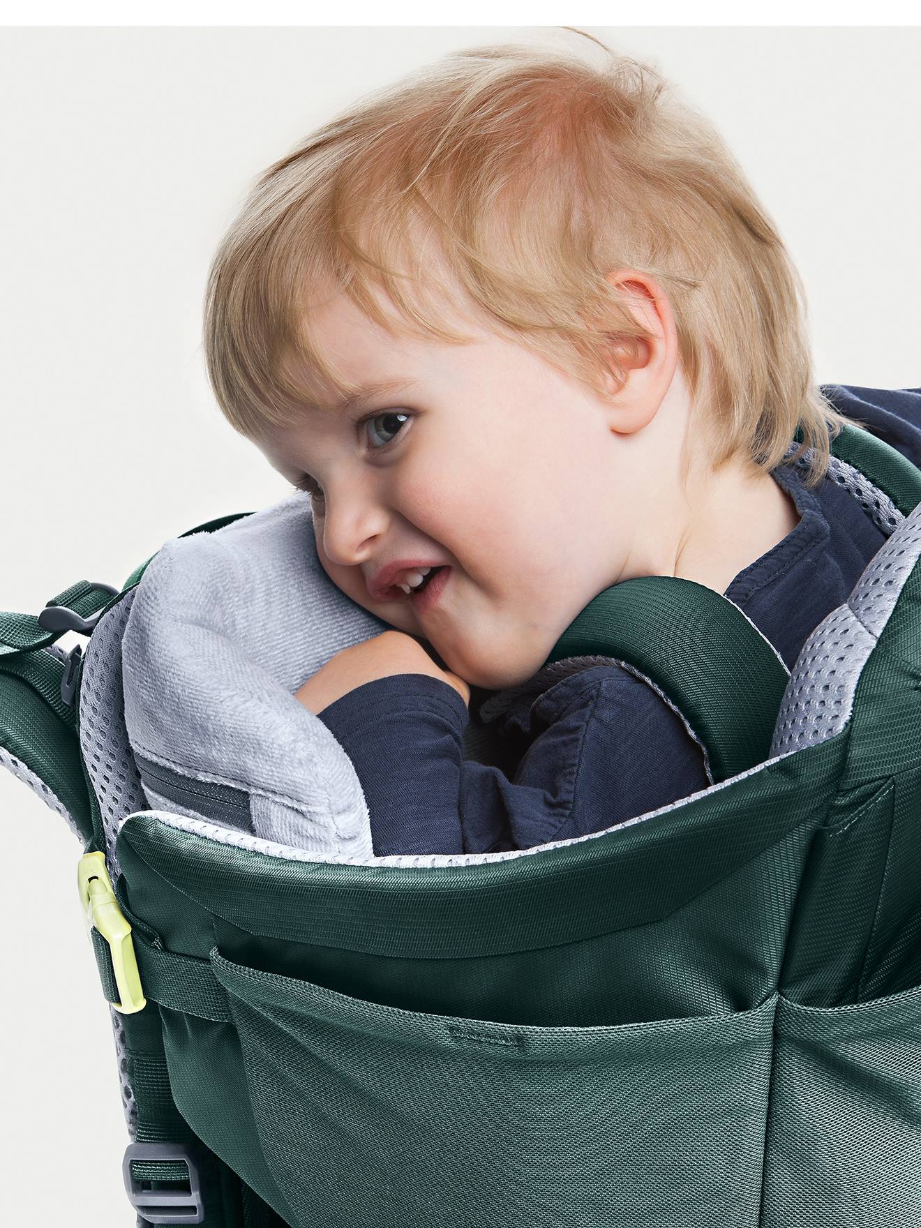 Porta-bebê DEUTER Kid Comfort com proteção solar verde