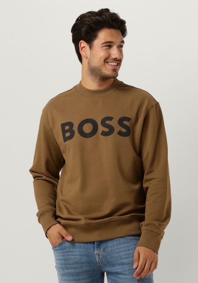 BOSS olijf boss trui webasiccrew