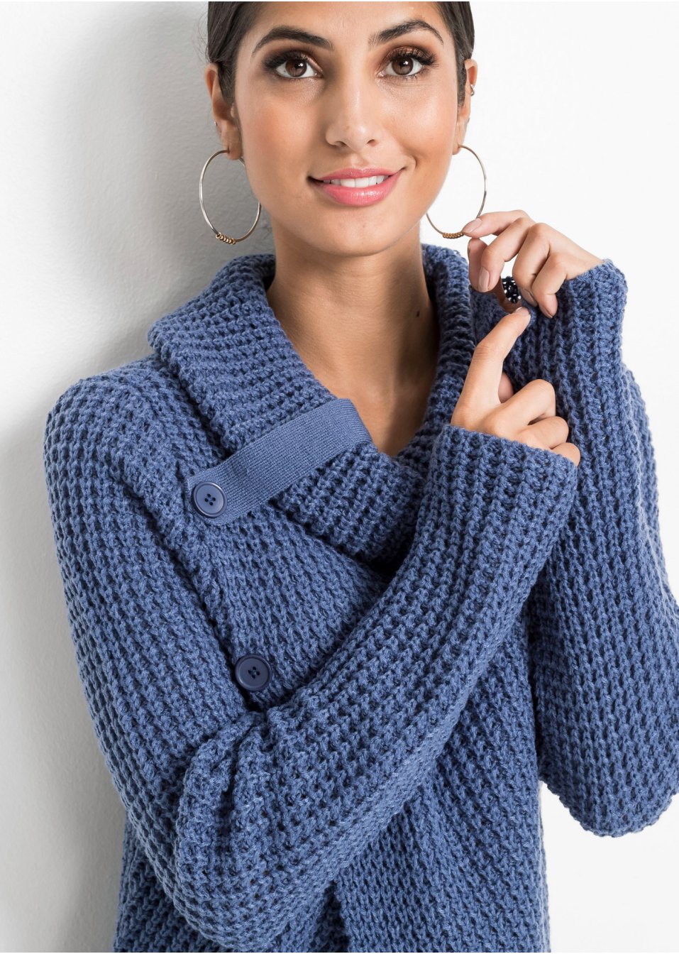 Pull en maille avec boutons