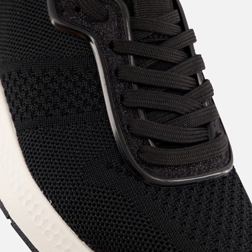 Tamaris Gold Comb Sneakers zwart Textiel