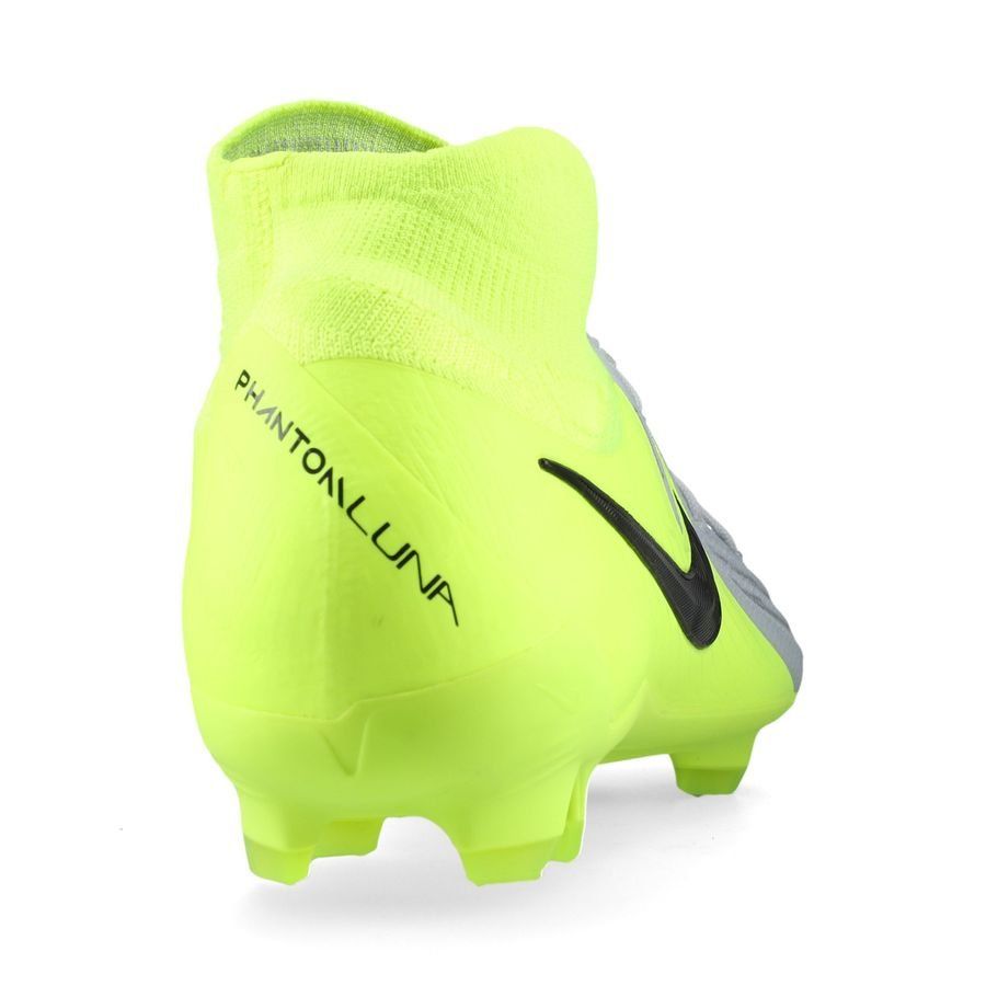 Nike Phantom Luna II Pro FG Mad Voltage - Argenté/Noir/Jaune Fluo