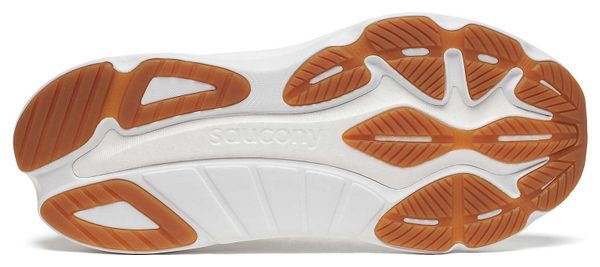 Chaussures Running Saucony Hurricane 24 Blanc/Argent Homme