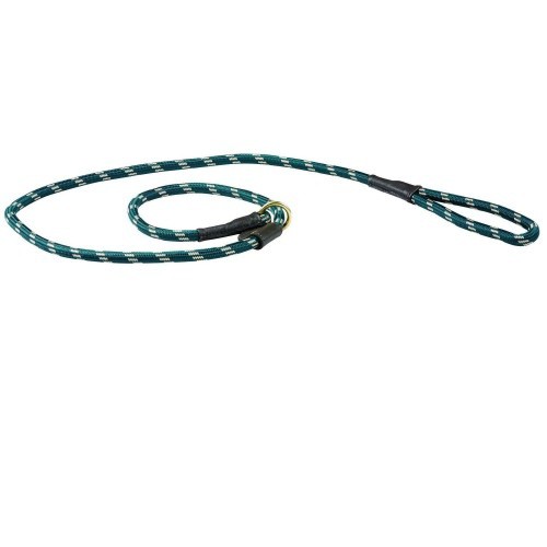 Guia deslizante para cães nas cores verde-caçador/marrom