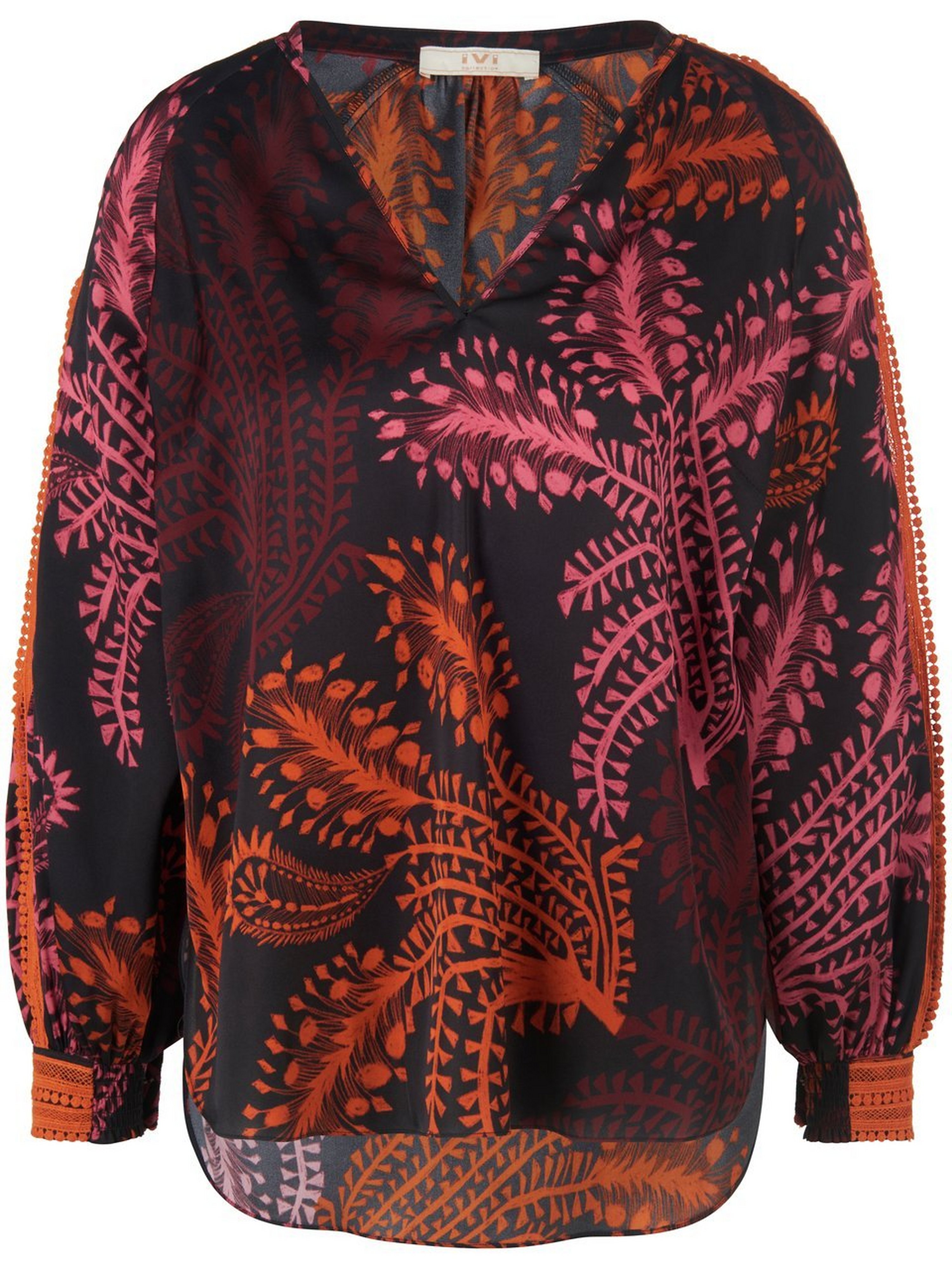 Bluse mit V-Ausschnitt