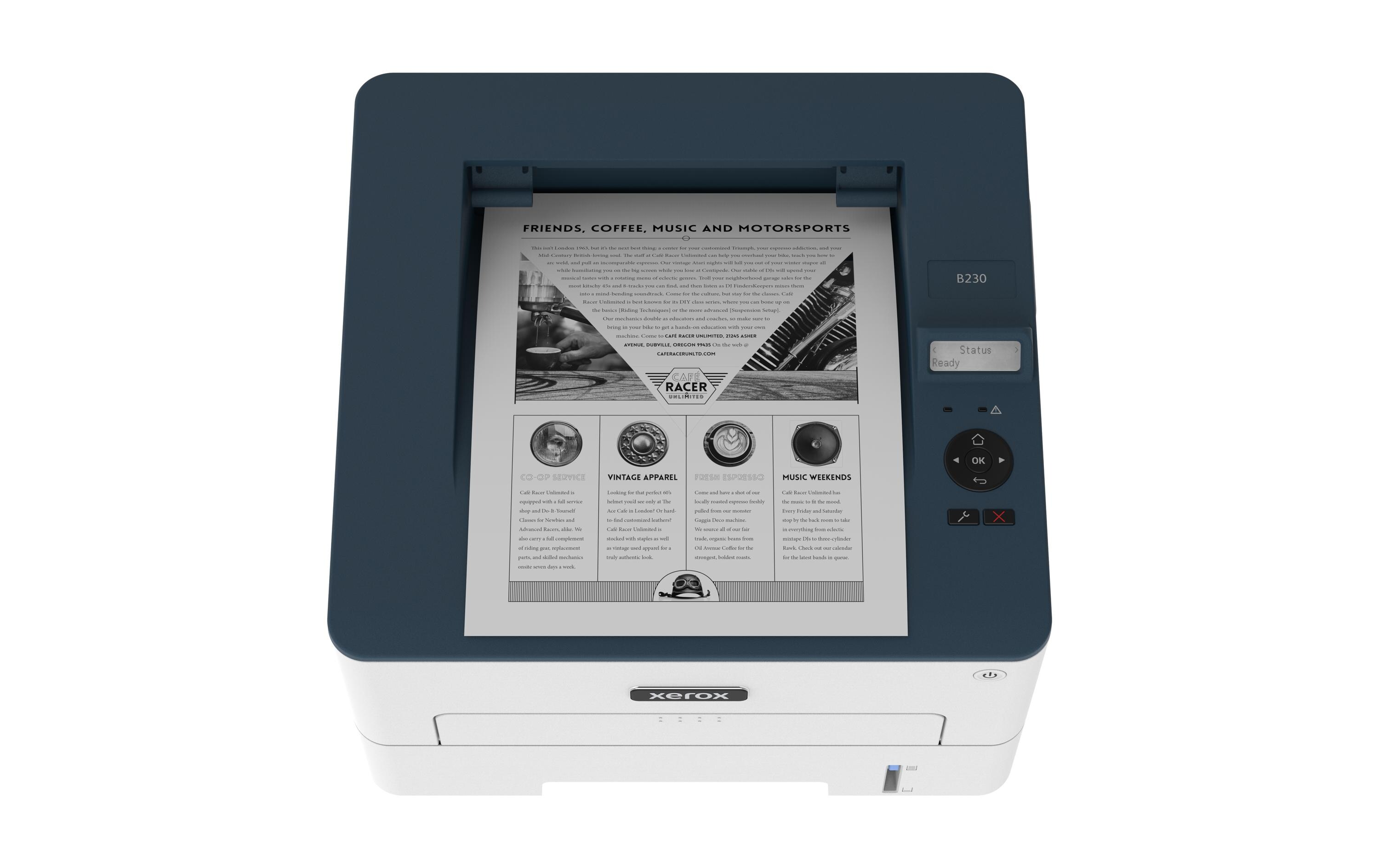Drucker B230<br>WLAN-fähiger Monolaser-Drucker mit Duplexeinheit