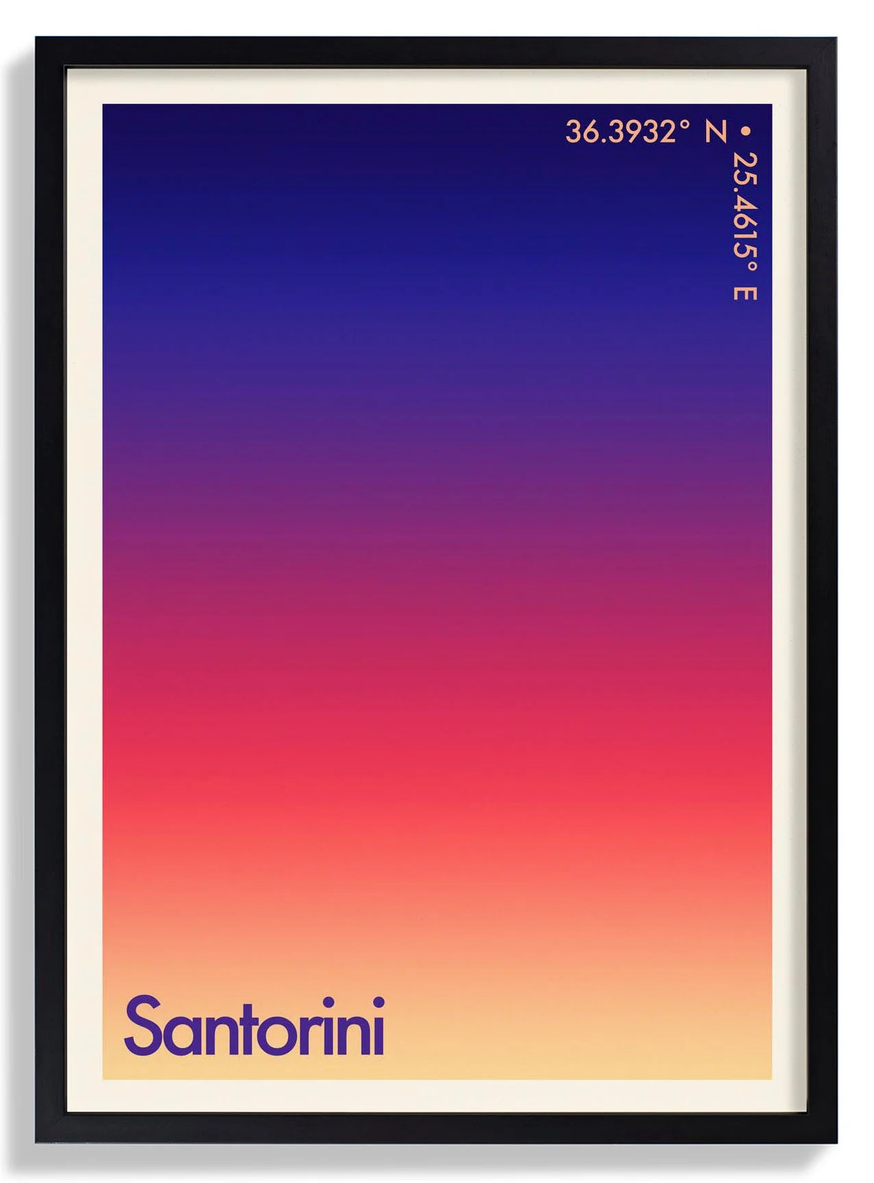 Santorini Sonnenuntergang Stadt
