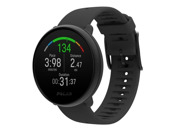 Polar Ignite 2 - Svart perle - sportsur med bånd - silikon - svart - båndbredde: S/L - Bluetooth - 35 g