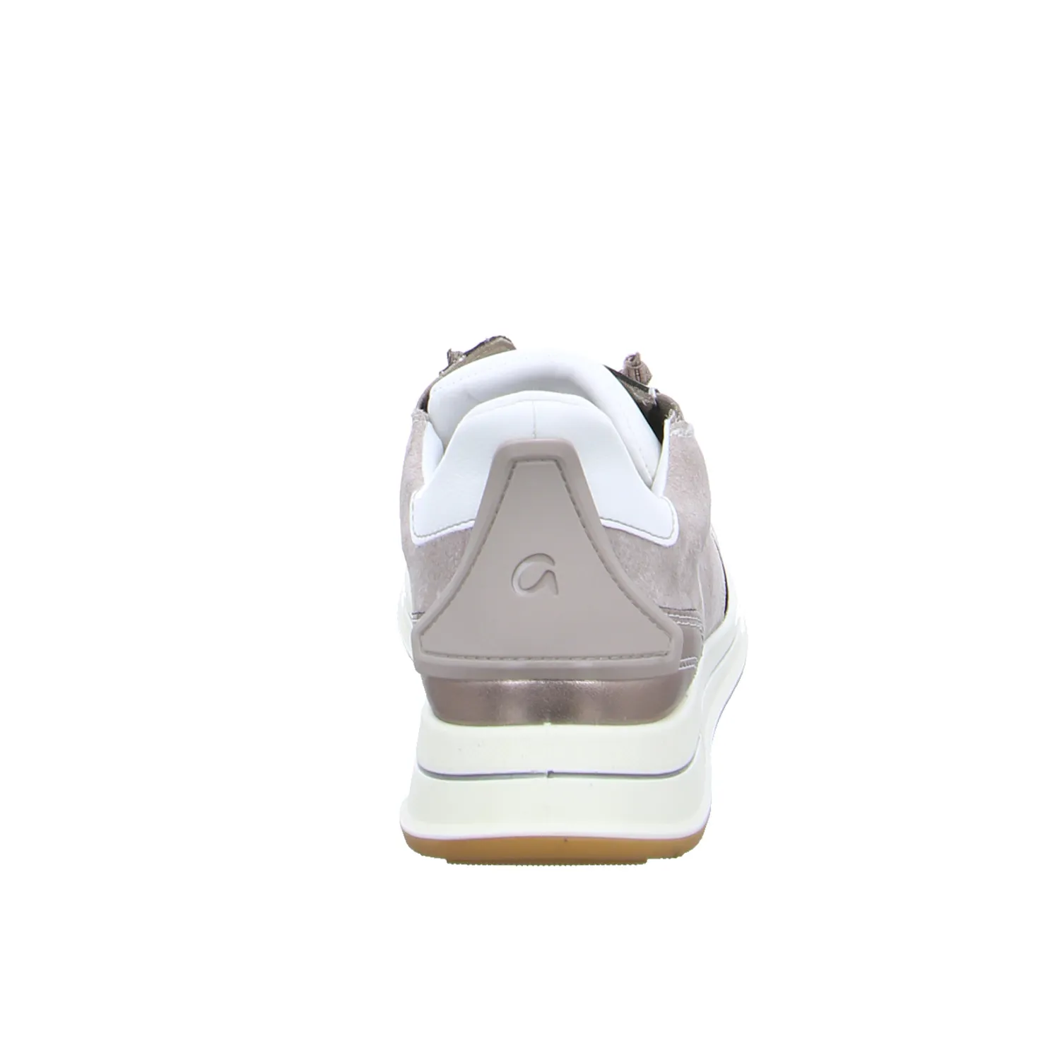 ARA Comfort-Schnürer Beige Leder  mit Wechselfussbett
