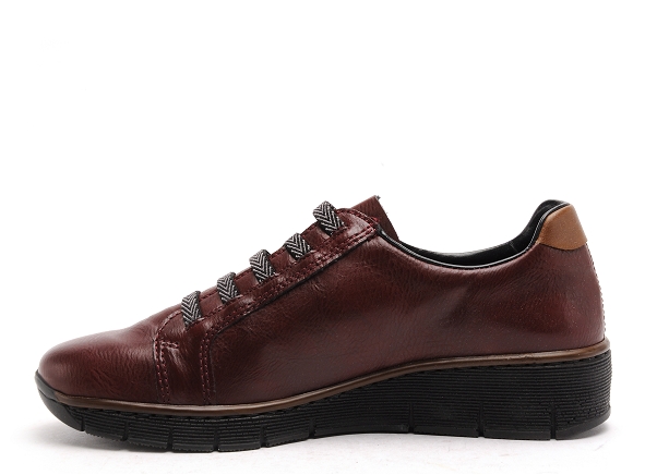 Rieker basses femme tennis femme 53756 bordeaux