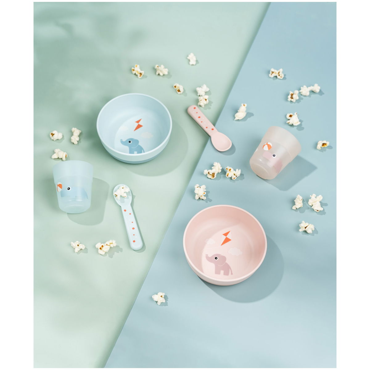 Done by DeerDone by Deer   Foodie Erstes Geschirrset playground blau