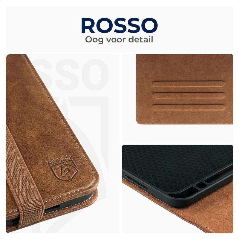 Rosso - Element - Hoes - Bruin - Voor Samsung Galaxy Tab A8