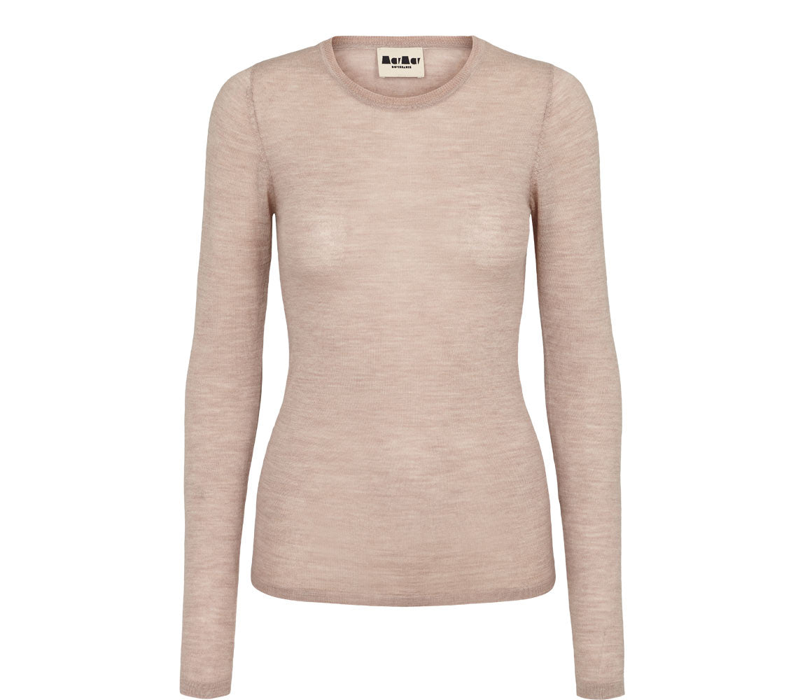 Tanne W, Bluse - Nougat Melange