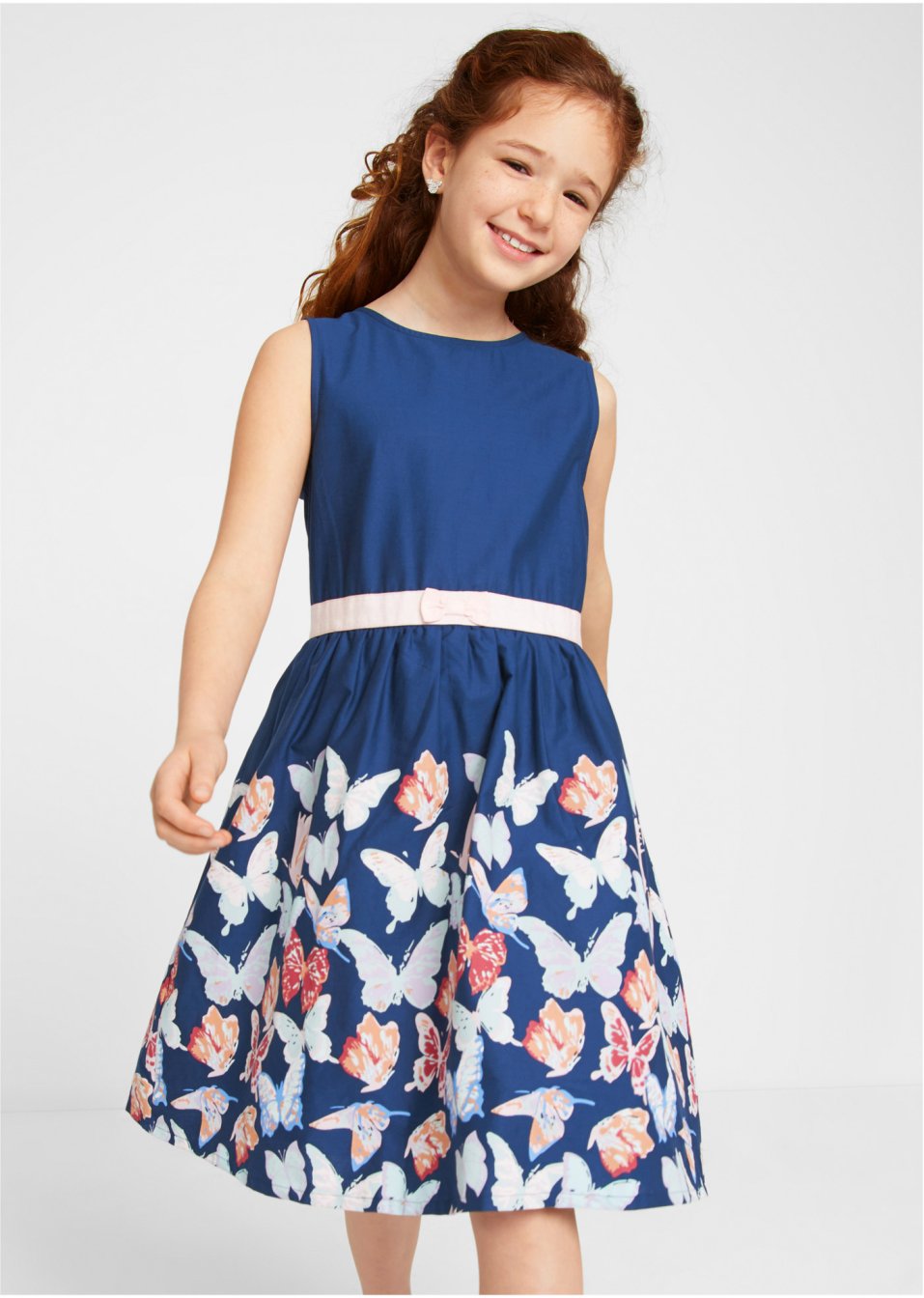 Robe fille avec imprimé papillon