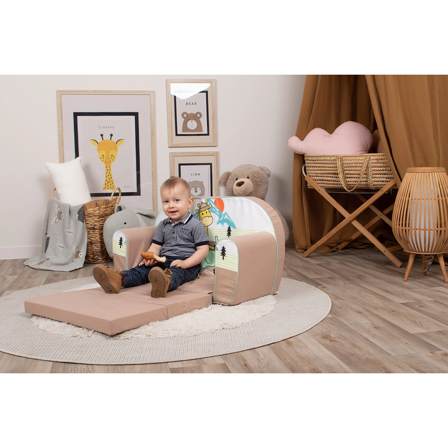 knorr toys® Kindersofa - Giraffe on tour“