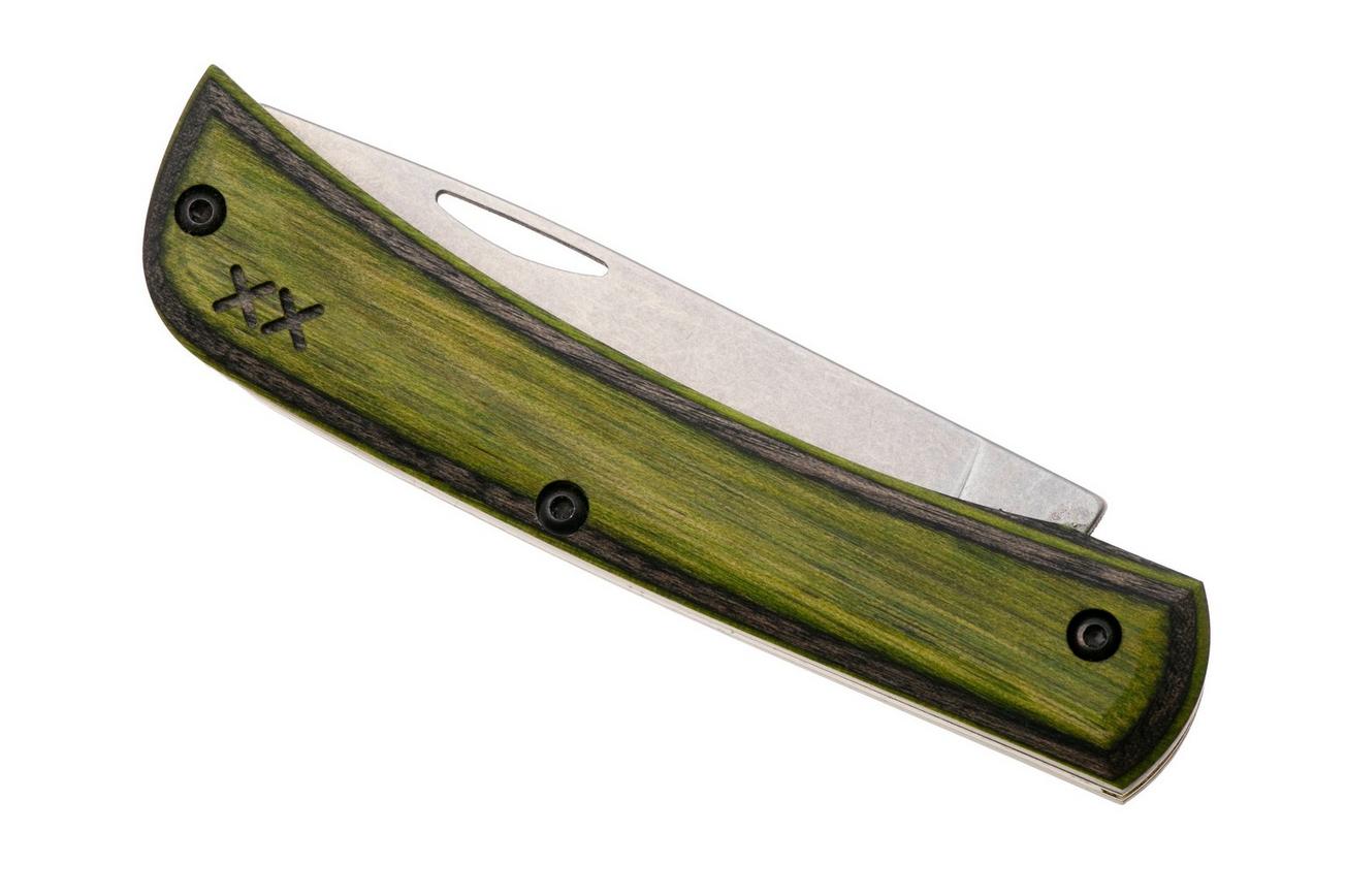 Case Sod Buster Jr Smooth Green/Black Dymalux Wood, 66383, XR7137 S35VN zakmes
