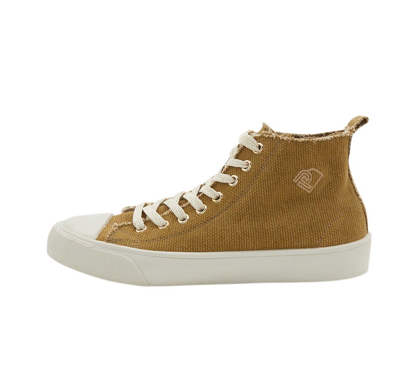 Baskets montantes en toile - Kaki