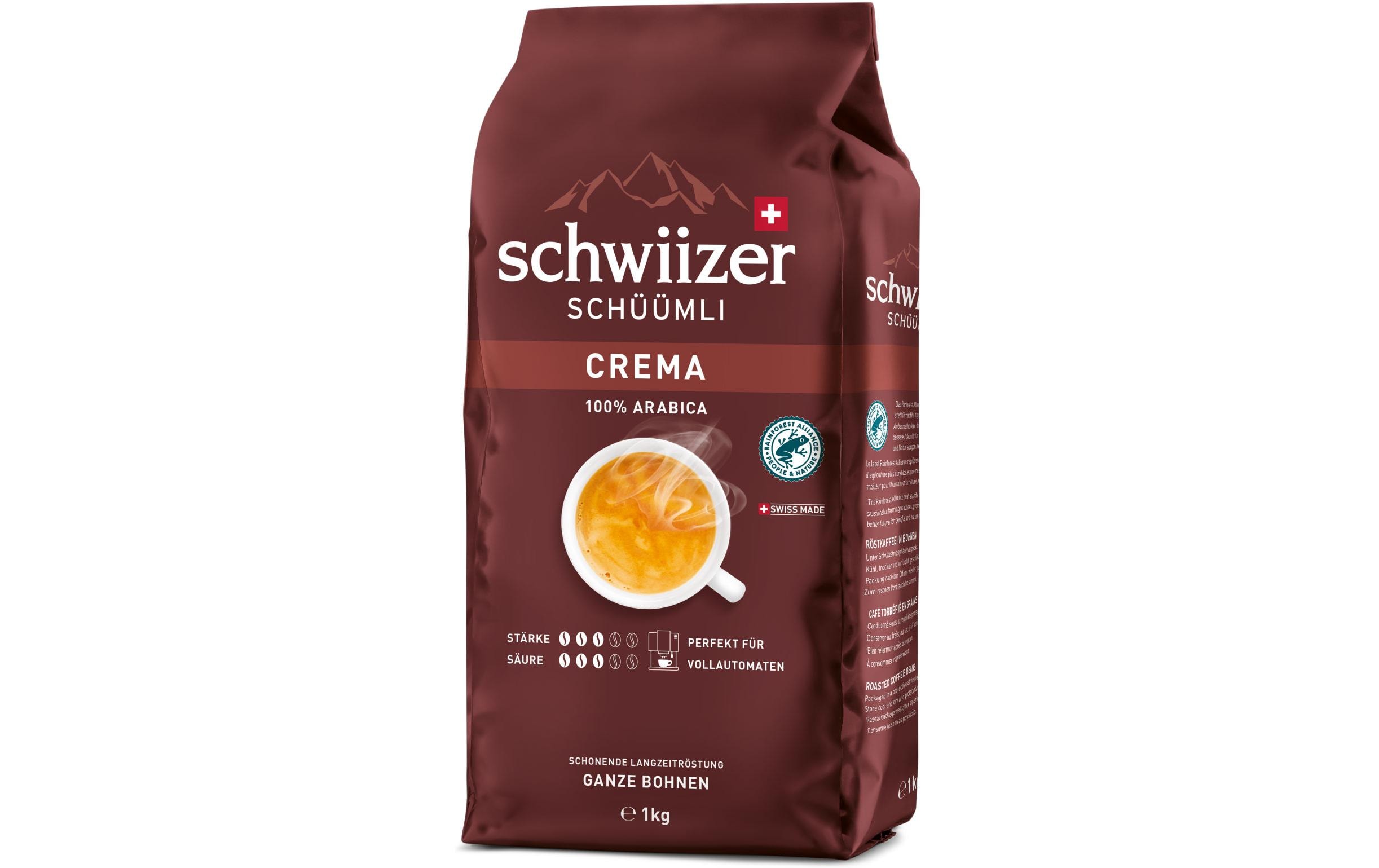 Kaffeebohnen Crema 1 kgRöstkaffee in Bohnen