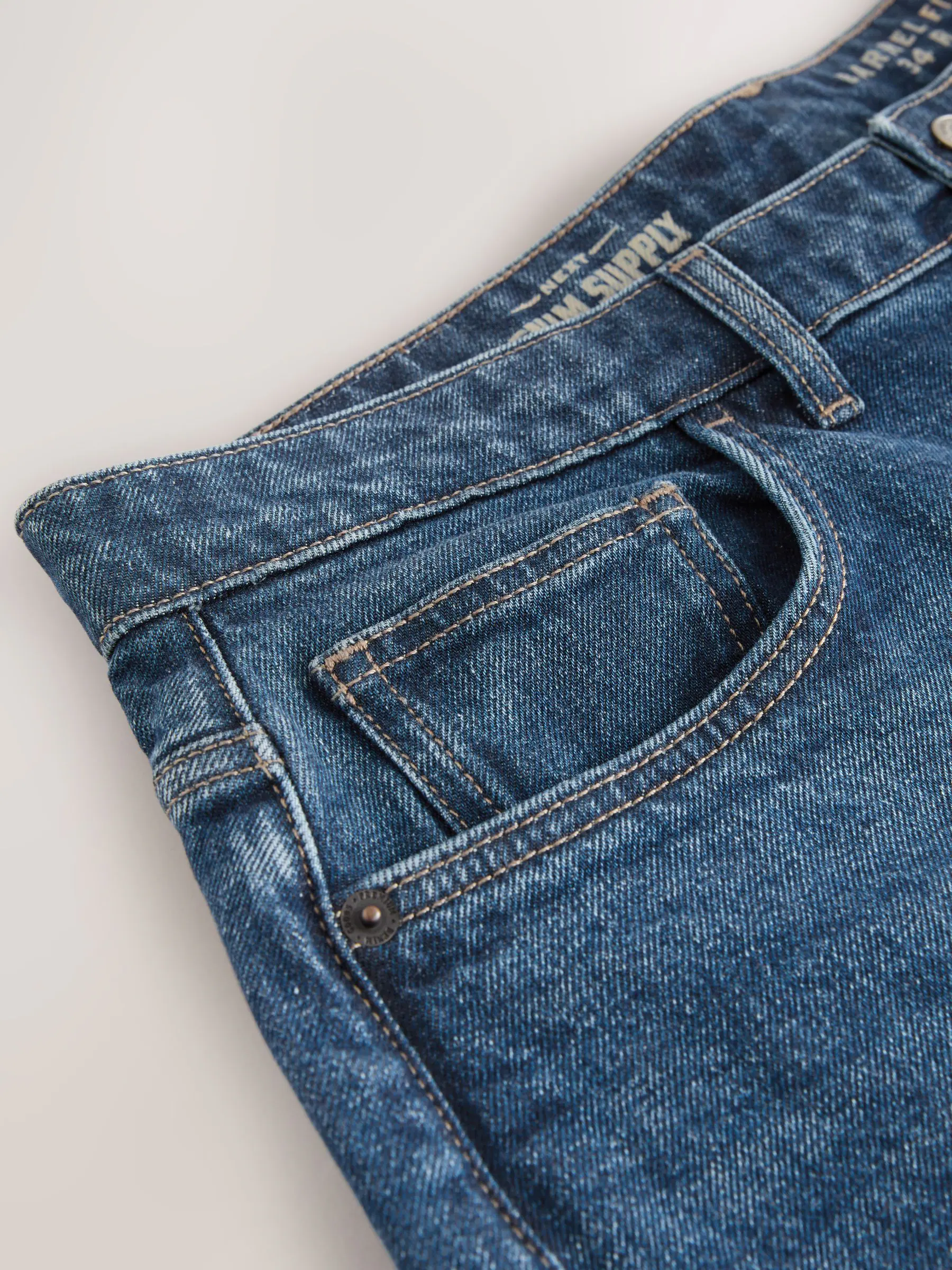 Blauw Klassiek Vintage - Barrel Fit - Vintage wash denim jeans