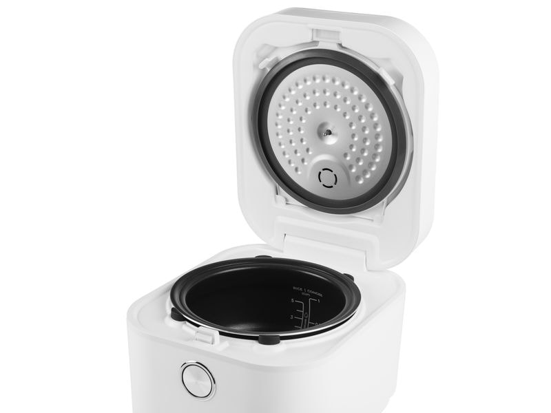 FURBER Reiskocher SAN Induktion 3 L, Weiss Innovative Technologie für perfekt gekochten Reis im Handumdrehen