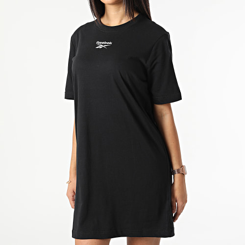 Robe Tee Shirt Oversize Femme HA4326 Noir