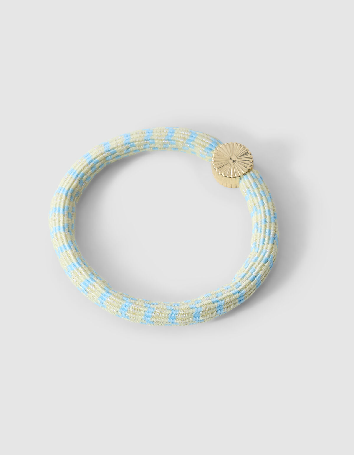 Charm Lurex Haarelastiek Lichtgeel