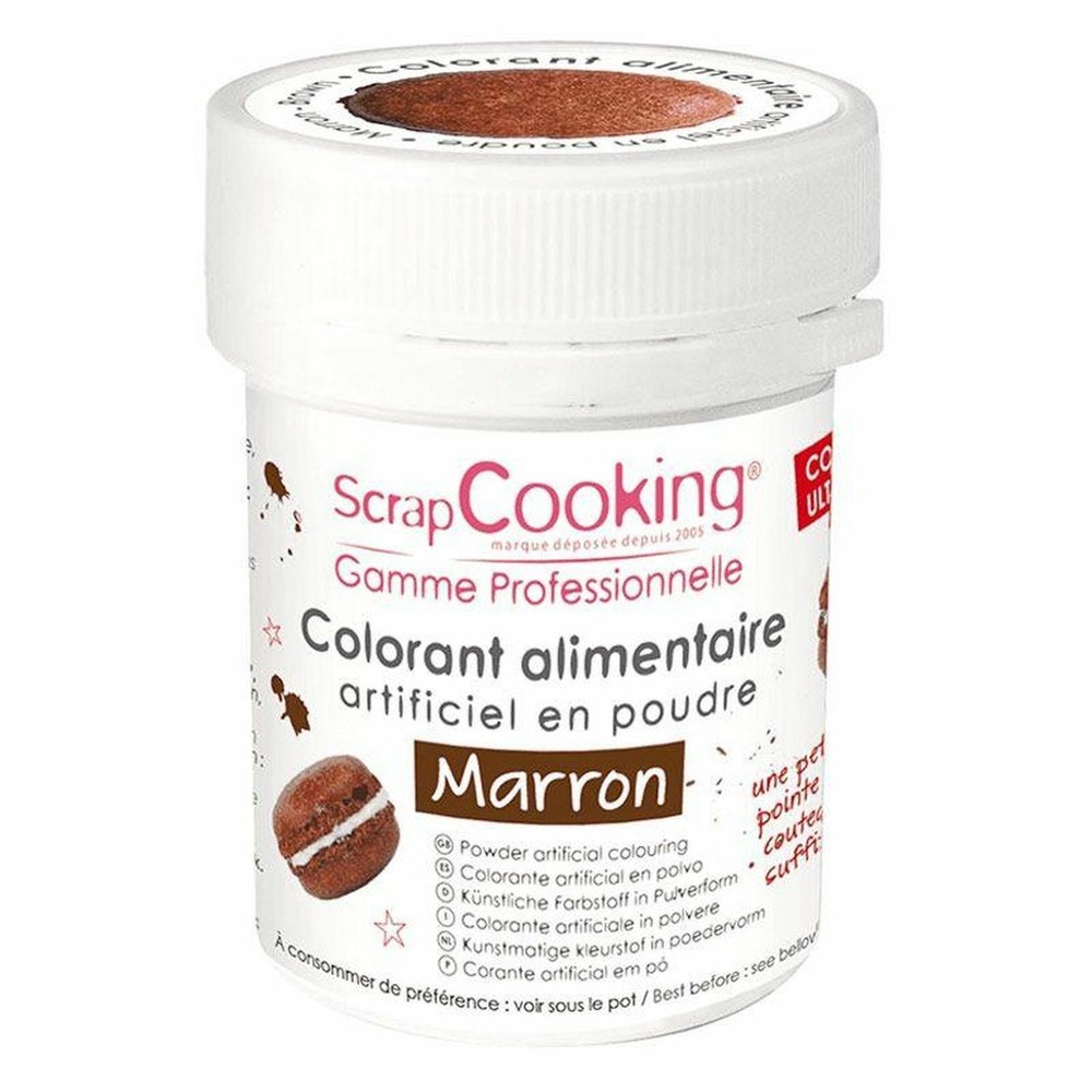 Colorant alimentaire en poudre 10 g - marron