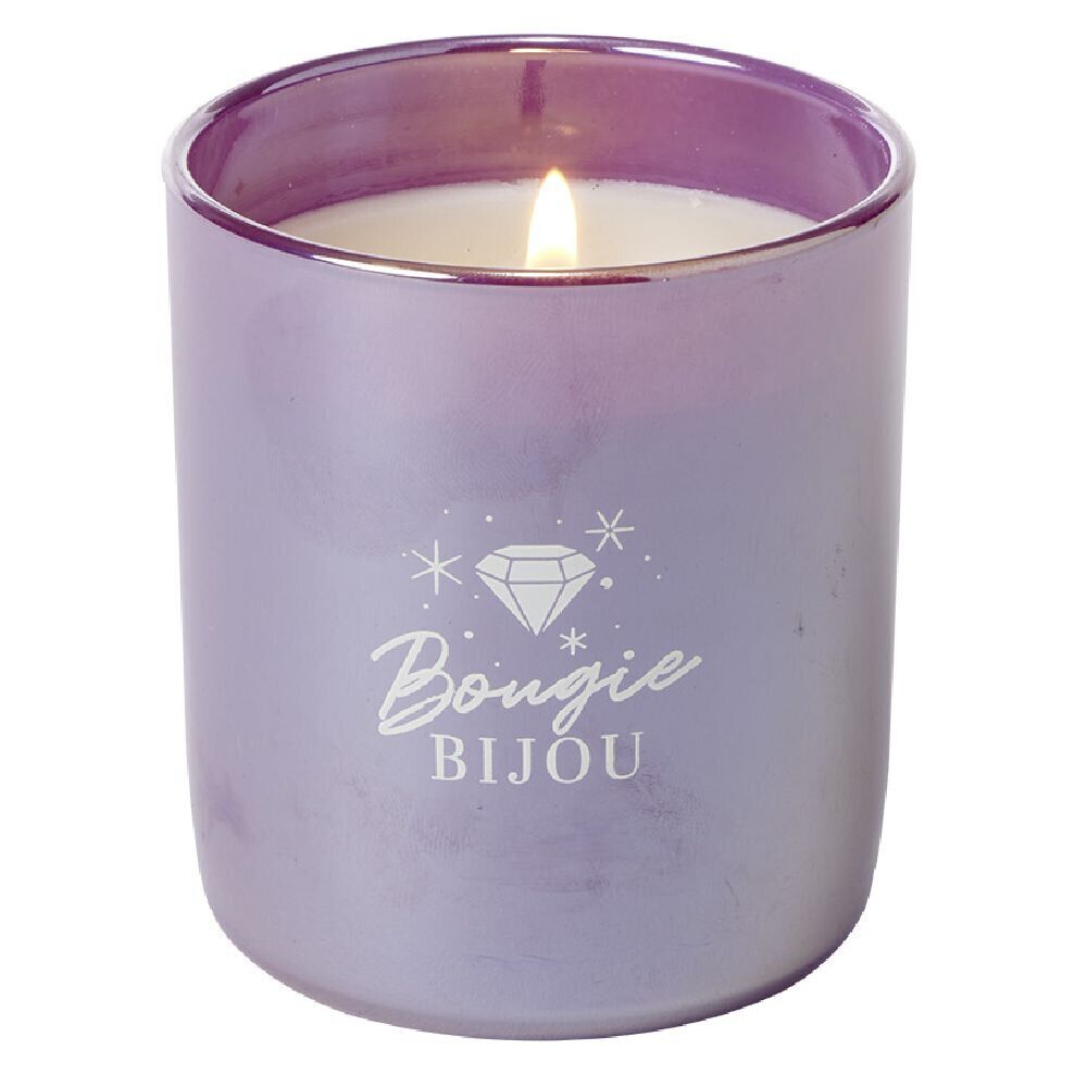 Bougie bijou collier argenté senteur vanille 36h