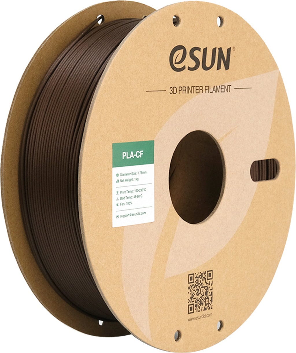 eSUN  PLA-CF Red, 1,75 mm / 1000 g    PLA-Filament mit Kohlenstofffasern verstärkt