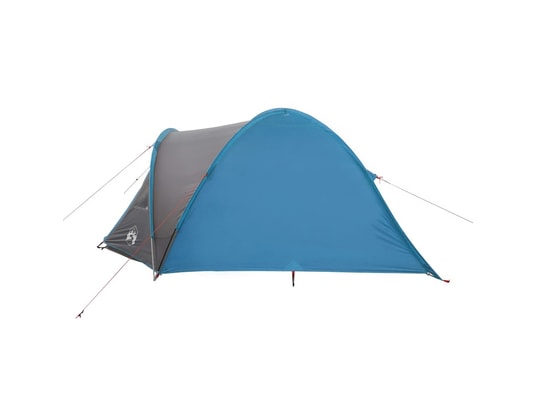 VIDAXL - Pack camping Tente de camping 4 personnes bleu 300x250x132 cm taffetas 1...
