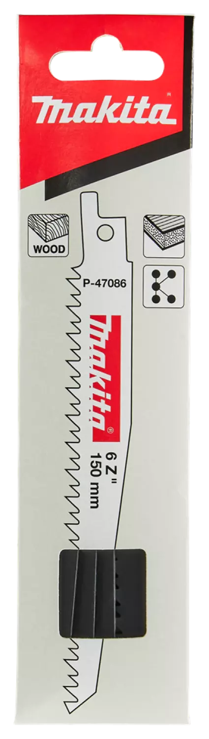 Makita P-47086 / S644D Reciprozaagblad hout - 130mm (5st.)