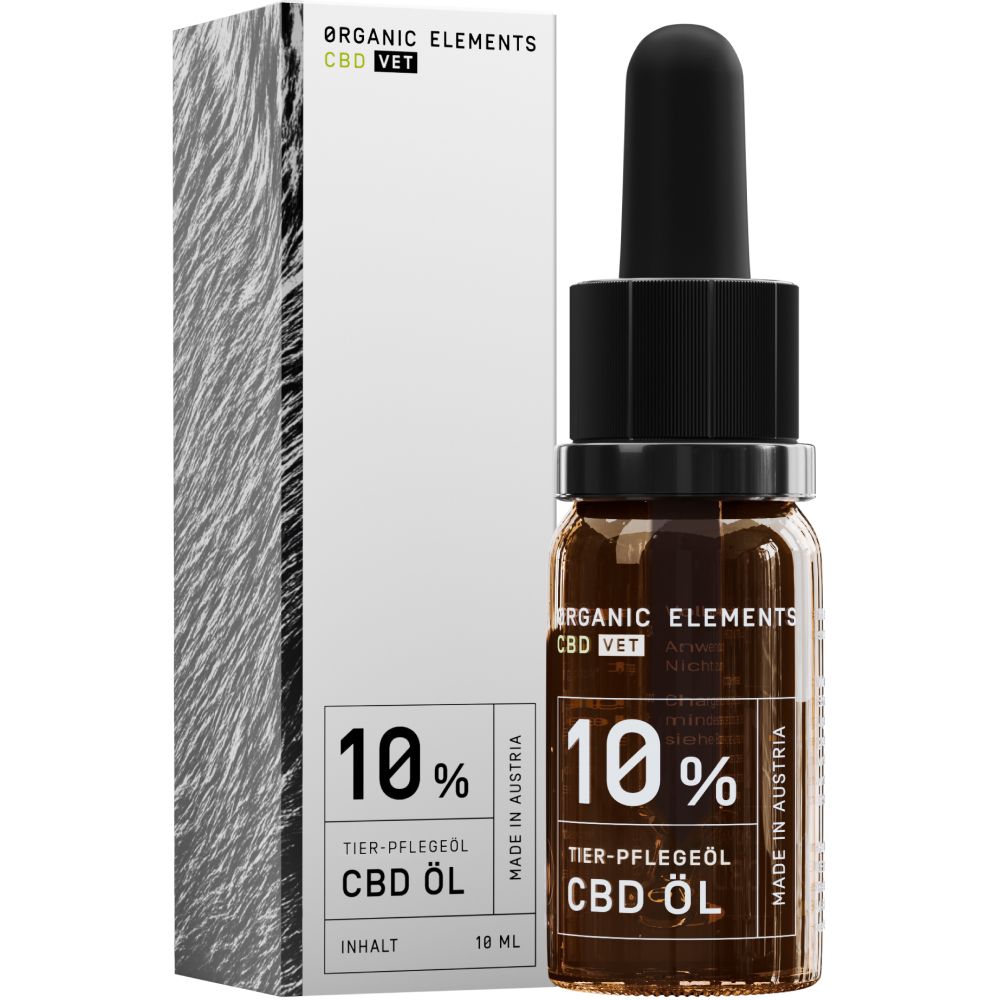 ORGANIC ELEMENTS CBD-Öl für Hunde & Katzen 10%