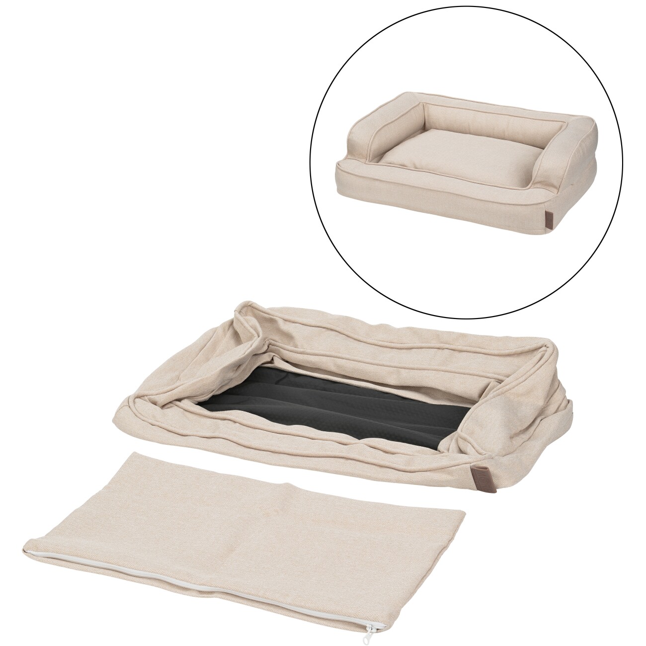 more LIFESTYLEPETS Ersatzbezug für Liegeplatz Comfort Deluxe beige S
