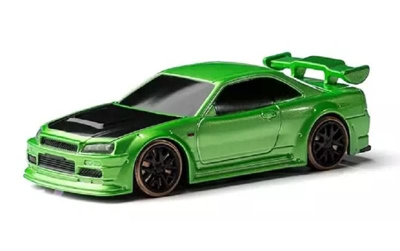 Micro Drift C64, Grün RTR, 1:76Vollwertiges RC-Auto im micro Format