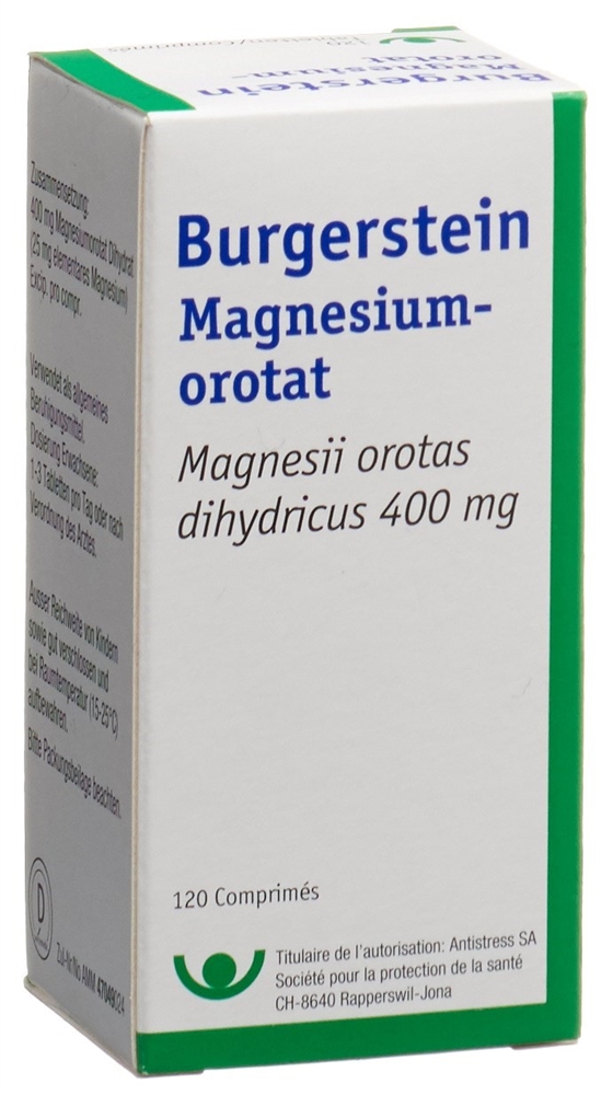BURGERSTEIN Magnesiumorotat Tabl Ds 120 Stk