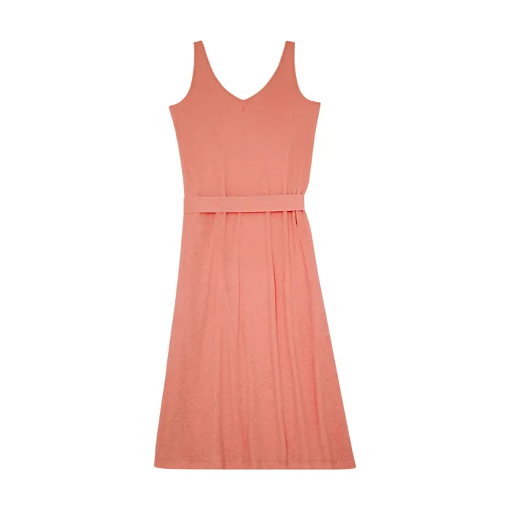 SMALLABLE BASICS Robe Longue Coton et Lin | Terracotta