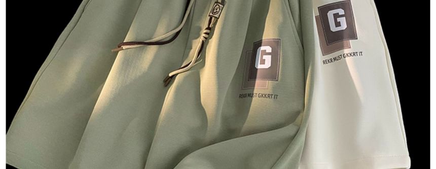 Bay Go Mall - Shorts met trekkoord en letters