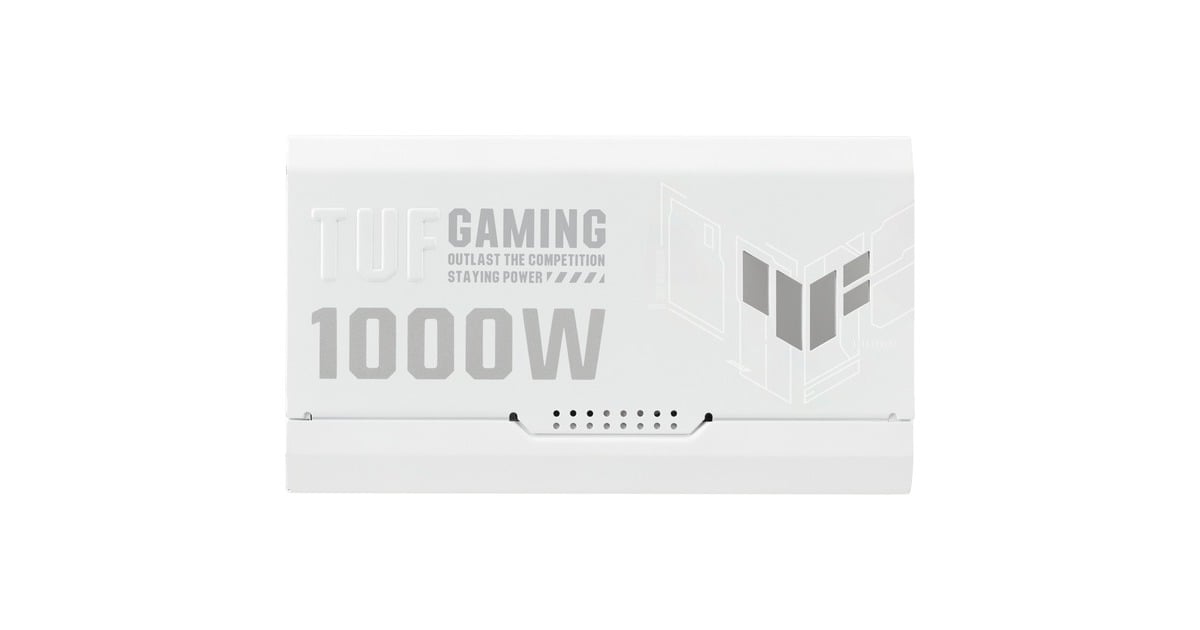 ASUSTUF Gaming Gold White Edition modulaire 1000 watt voeding   (Wit, 1x 12V-2x6, 4x PCIe)