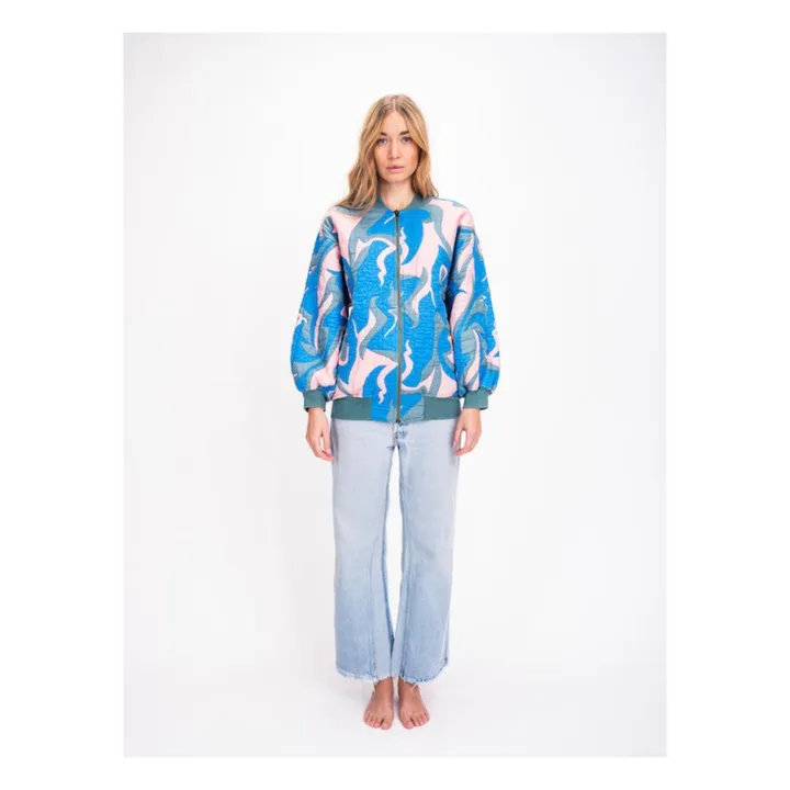 Virginie de Vinster Blouson Matelassé Sukka | Bleu