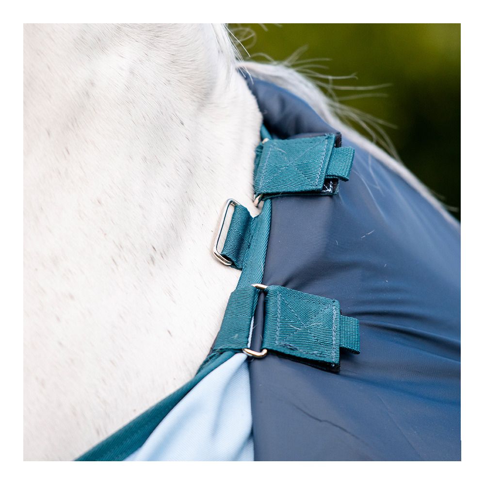 Horseware AMIGO PLANT DYE 50G - Couverture de paddock + couvre-cou blue/navy
