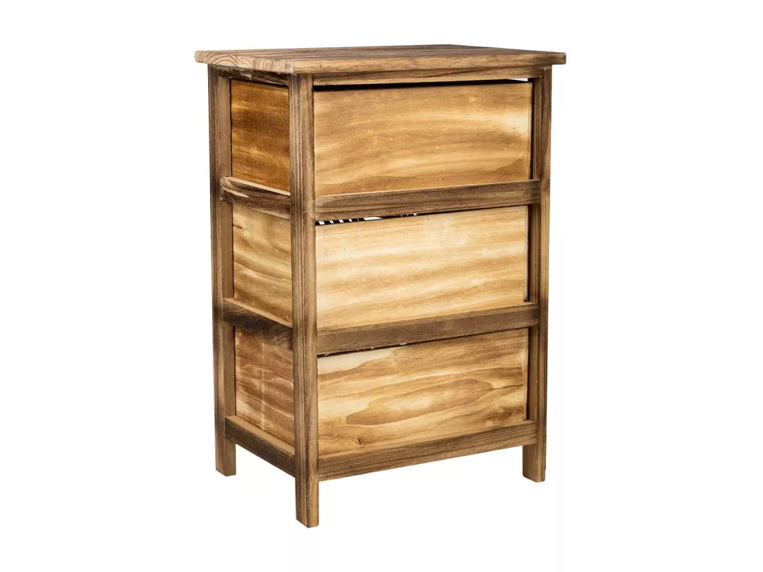 Chiffonnier En Bois Marron 40x29x58h
