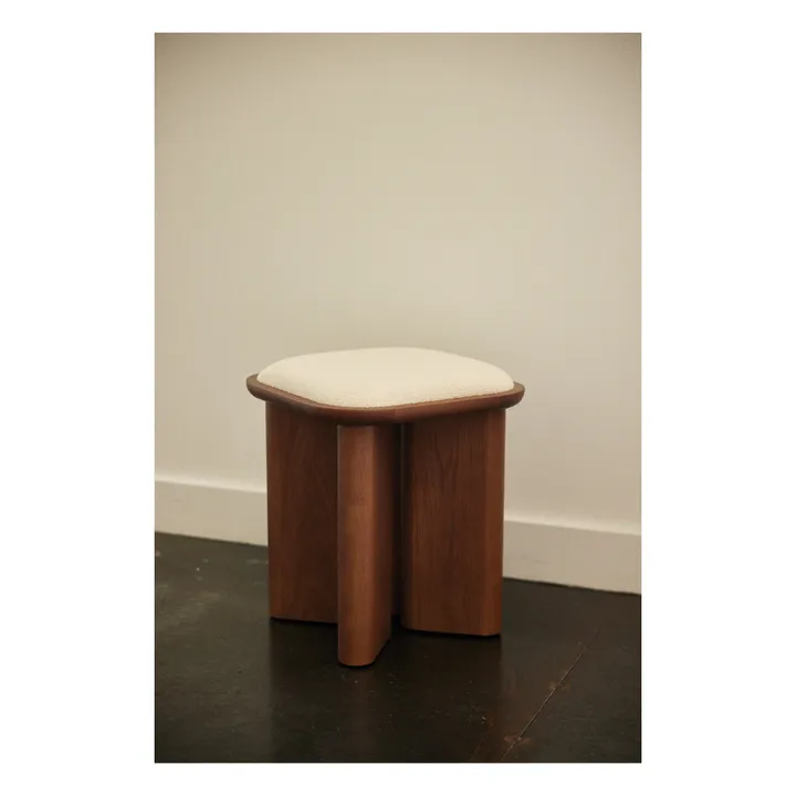 Gabrielle Paris Pouf lazare  | Noyer