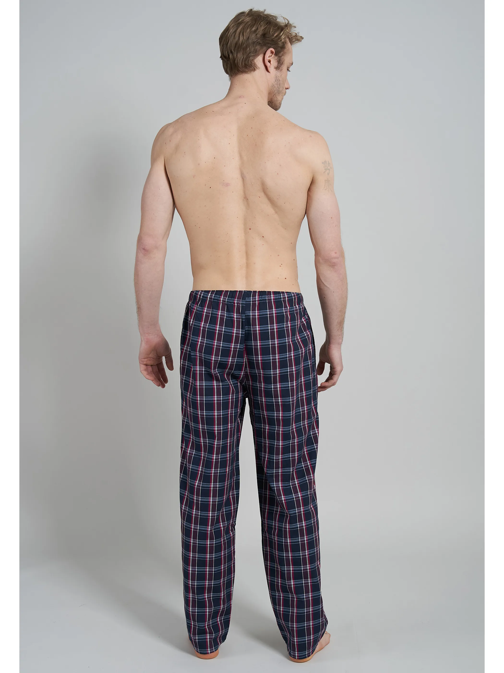 Herren Pyjamahose mit Karos