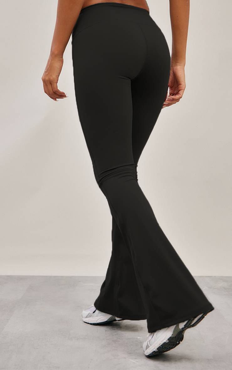 Noir Pantalon De Yoga Évasé Ultimate Sculpt