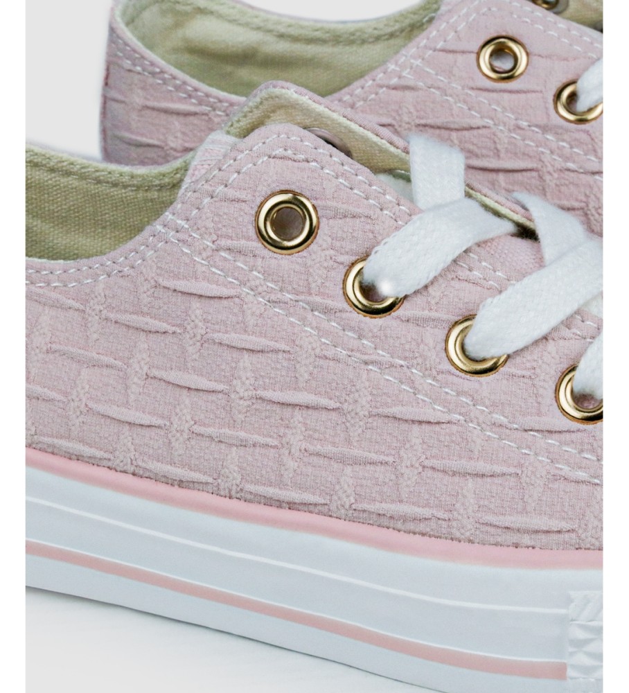Tênis infantil Chika10 City, tamanho 25, rosa.