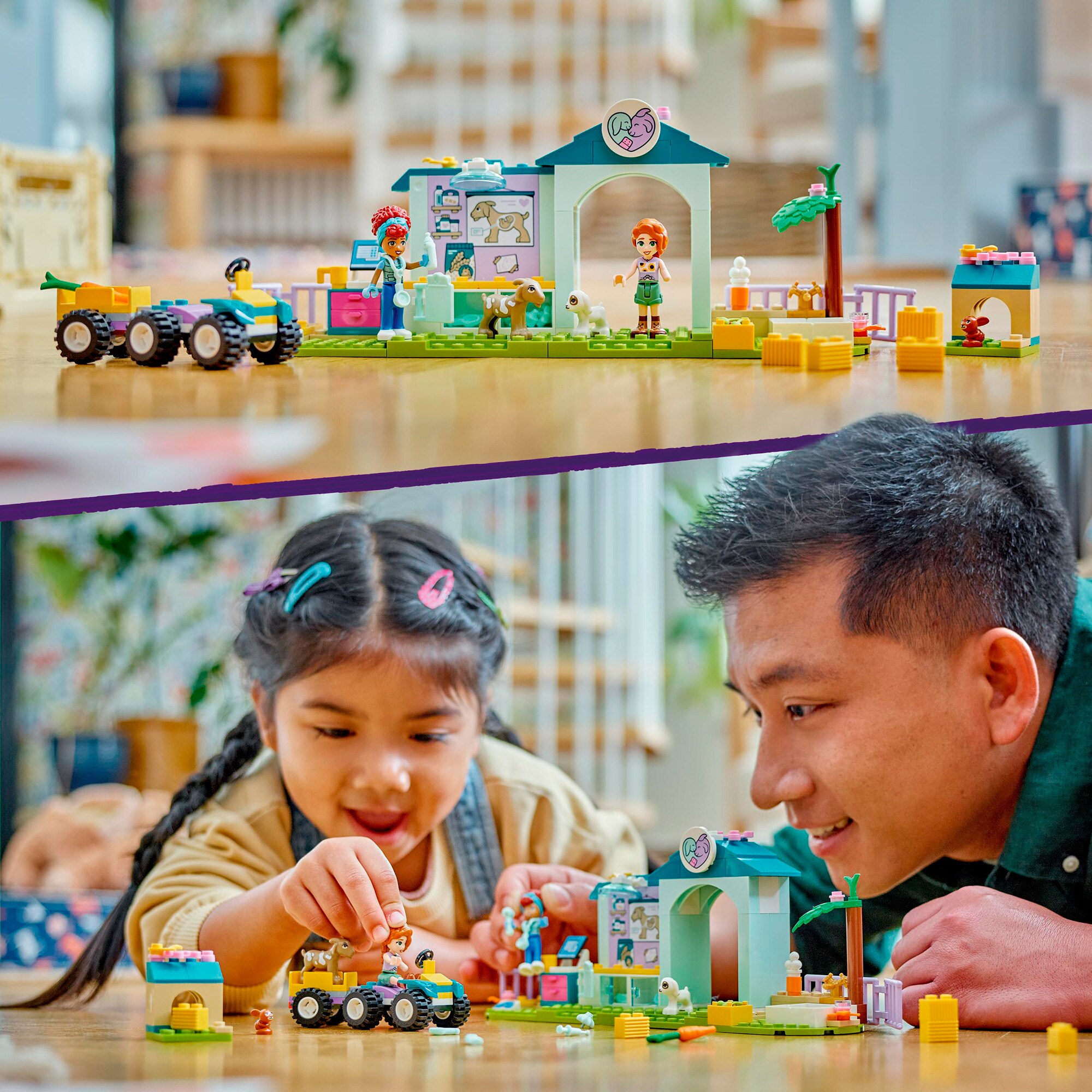 LEGO Konstruktionsspielzeug Friends Farmtierklinik