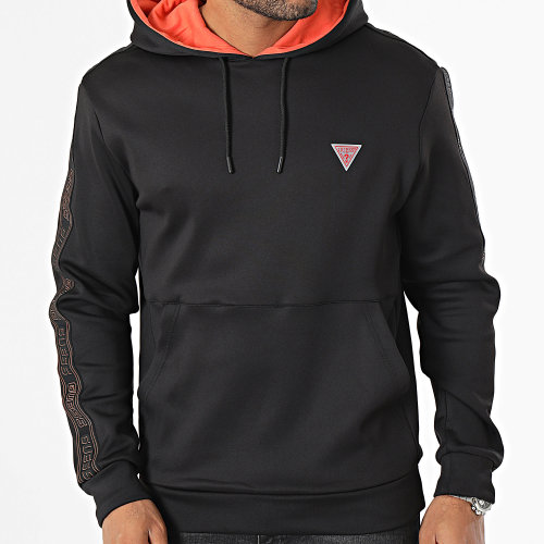 Sweat Capuche A Bandes Z3BQ11 Noir