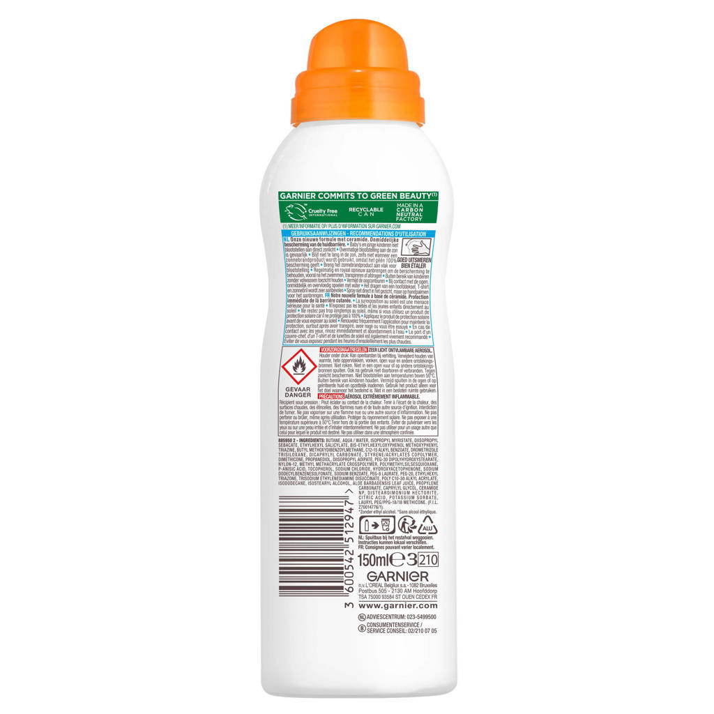 Kids Anti-Zand Ceramide Protect zonnebrand spray - SPF 50+ - 150 ml